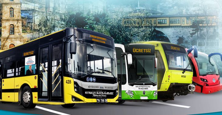Bursa’da Kurban Bayramı boyunca ulaşım ücretsiz