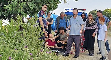 Bursa'da traktör römorkuyla yamaçtan yuvarlanan çocuk yaralandı