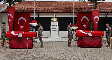 Çankırı'daki kazada yaşamını yitiren 2 polis memuru, memleketlerine uğurlandı