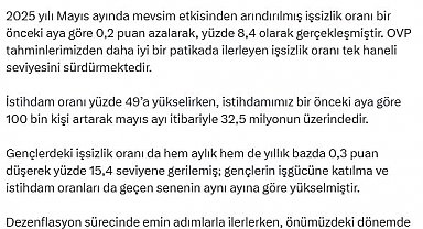 Cevdet Yılmaz: Sosyal refahı kalıcı olarak artırmayı amaçlıyoruz