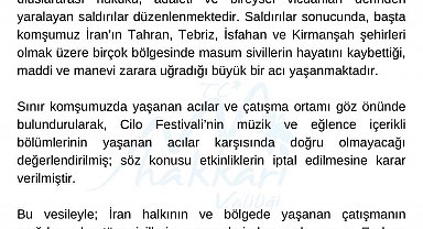 Cilo Festivali'nin müzik ve eğlence bölümü iptal edildi