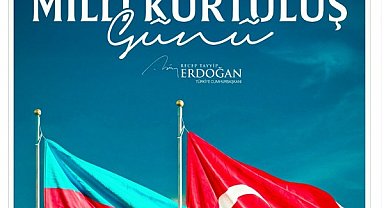Cumhurbaşkanı Erdoğan, Azerbaycan Milli Kurtuluş Günü'nü kutladı