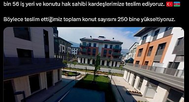 Cumhurbaşkanı Erdoğan: Bugün 49 bin 56 iş yeri ve konutu hak sahiplerine teslim ediyoruz