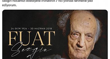 Cumhurbaşkanı Erdoğan, Prof. Dr. Fuat Sezgin'i andı