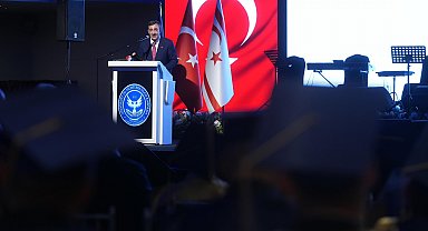 Cumhurbaşkanı Yardımcısı Yılmaz, KKTC'de Akdeniz Karpaz Üniversitesi mezuniyet törenine katıldı