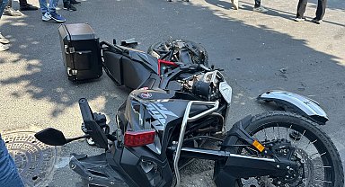 Düzce'de otomobille çarpışan motosikletteki 2 polis yaralandı