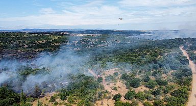 Edirne'deki orman yangını 20,5 saat sonra kontrol altına alındı