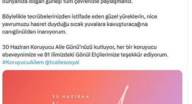 Emine Erdoğan, 'Koruyucu Aile Günü'nü kutladı