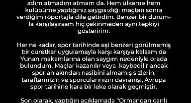 Ergin Ataman'dan Olympiakos maçında yaşananlarla alakalı açıklama