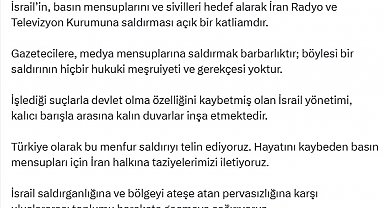 Fahrettin Altun: İsrail'in İran Radyo ve Televizyon Kurumu'na saldırısı açık bir katliamdır