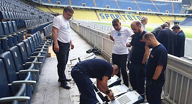 Fenerbahçe'nin stadında yenileme ve tadilat çalışmaları başladı