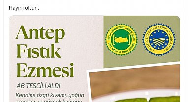 Gaziantep fıstık ezmesine AB'den coğrafi işaret tescili