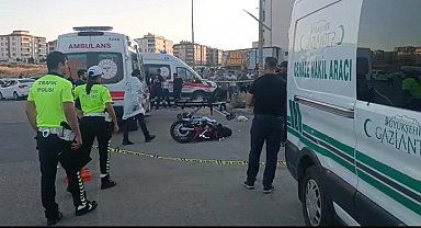 Gaziantep'te otomobille çarpışan motosiklet sürücüsü öldü