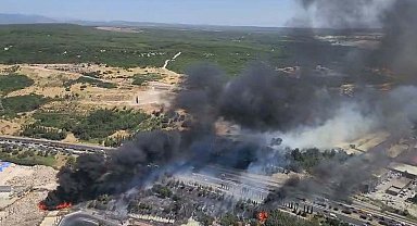 Gaziemir'deki orman yangını ile evine benzin döken şüphelinin çıkardığı yangın birleşmiş