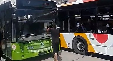 Hatalı sollama yaptı; yol vermeyen kadın belediye otobüsü şoförüne tehditler savurdu