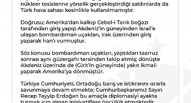 İletişim Başkanlığı, 'Amerikan uçakları Türk hava sahasını kullandı' iddiasını yalanladı