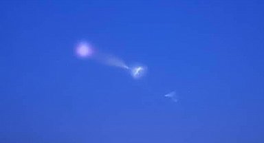 İran'ın İsrail'e fırlattığı füzeler yeniden Hatay semalarında görüldü