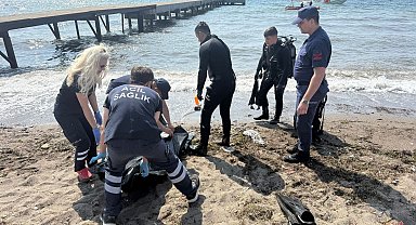 İskeleden denize atlayan Abdulhamit boğuldu, onu kurtarmak isteyen kişi son anda kurtarıldı