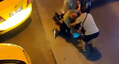 İstanbul - Avcılar'da taksicilerin müşteri alma kavgası: Yumruk atıp yerde sürüklediler