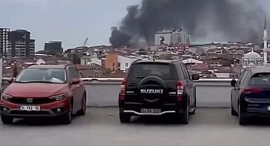 İstanbul- Bayrampaşa'da iş yerinde yangın -1