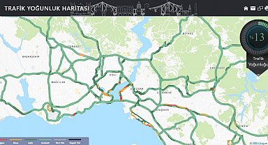 İstanbul - İstanbul'da trafik yoğunluğu yüzde 15