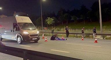 İstanbul - Kağıthane'de otoyolda otomobilin çarptığı yaya hayatını kaybetti