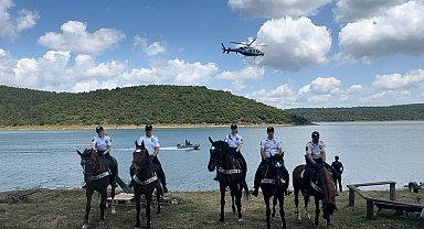 İstanbul- Polisten Sultangazi Kent Ormanı'nda yangın tatbikatı