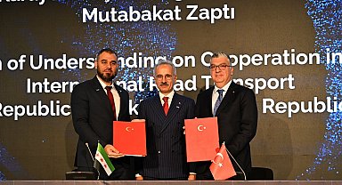 İstanbul - Suriye ile 'Uluslararası Karayolu Taşımacılığı Alanında İş Birliğine İlişkin Mutabakat Zaptı' imzalandı