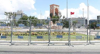 İstanbul- Taksim Meydanı'na yaya girişi kapatıldı