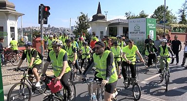 İstanbul - Tarihi Yarımada'da 12'nci Geleneksel Yeşilay Bisiklet turu