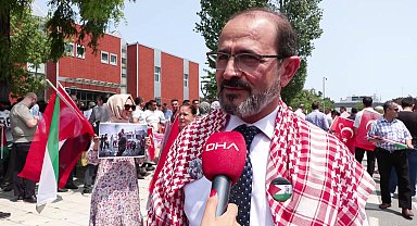 İstanbul- Yıldız Teknik Üniversitesi'nden Filistin'e destek yürüyüşü