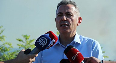 İzmir Bornova'da orman yangını