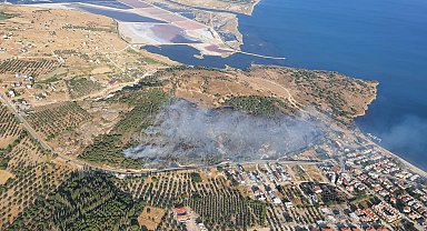 İzmir'de maki yangını