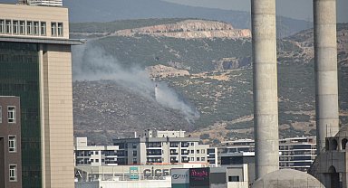 İzmir'de maki yangını