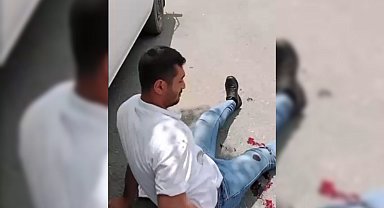 Kendisini rahatsız eden kişiyi ayaklarından vuran Nuray, o anları kayıt altına aldı