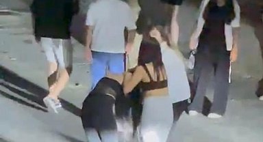 Kızların kavgası kamerada