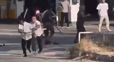 Mersin'de sopalı kavga kamerada