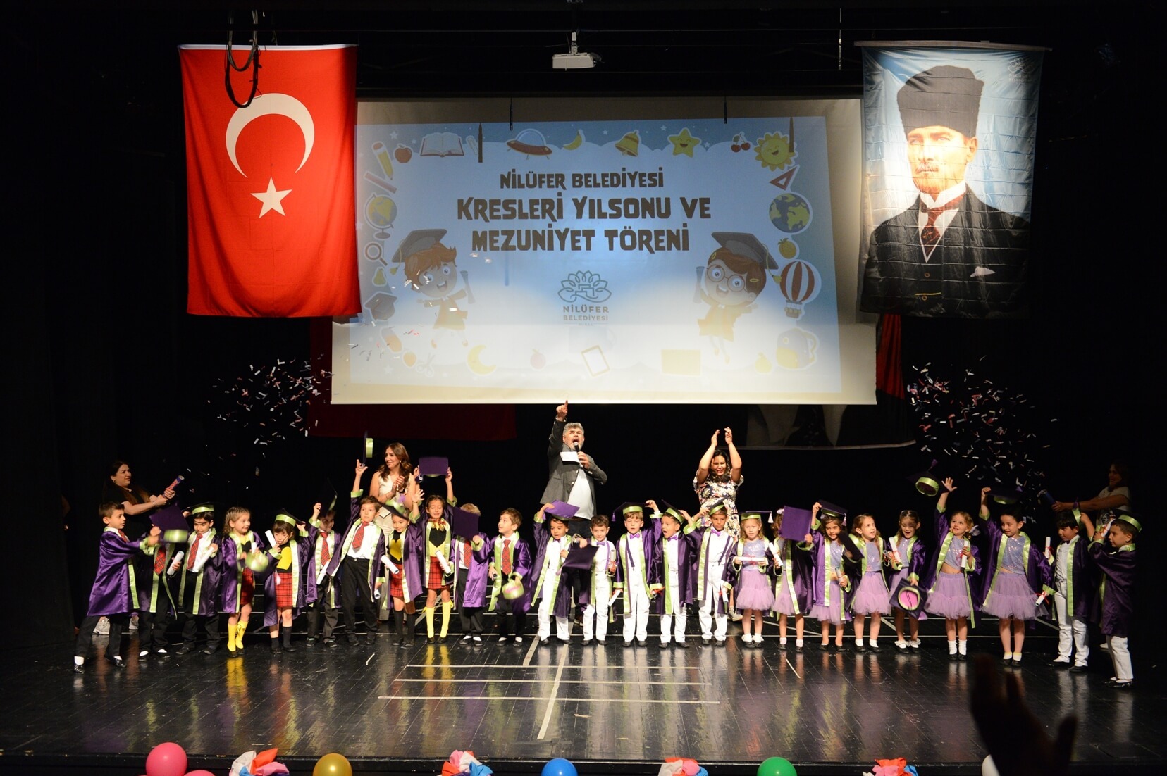 Nilüfer Belediyesi kreşlerinde yıl sonu heyecanı