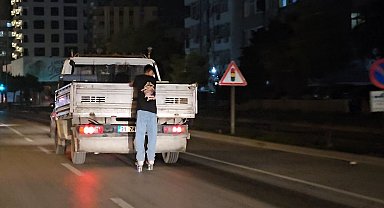 Patenle tehlikeli yolculuk kamerada