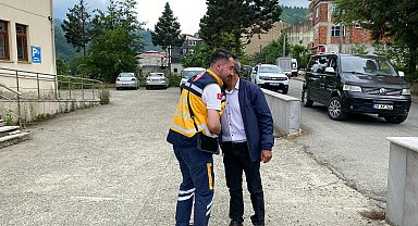 Rize'de baldan zehirlenen arıcı, sağlık ekiplerinin müdahalesiyle kurtarıldı