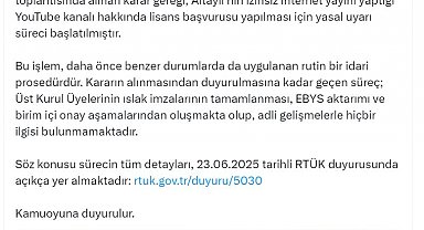 RTÜK Başkanı Şahin'den, Altaylı'nın YouTube kanalı hakkında lisans açıklaması