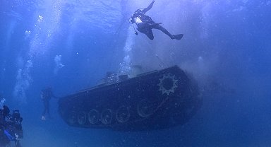 Saros Körfezi'ne tank batırıldı