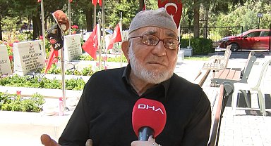 Şehitliklerde arife günü yoğunluğu