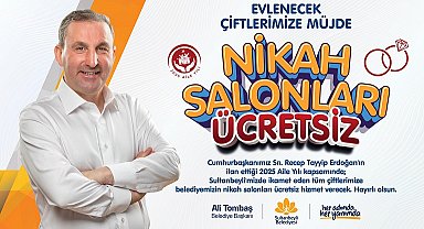 Sultanbeyli Belediyesi, nikah salonlarının ücretsiz hizmet vereceğini açıkladı