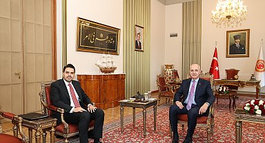 TBMM Başkanı Kurtulmuş, Abdullah Eren'i kabul etti