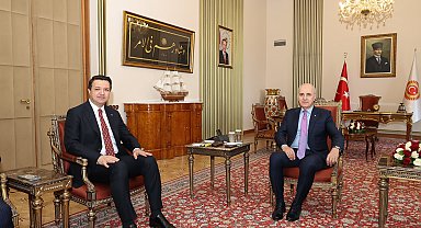 TBMM Başkanı Kurtulmuş, Arıkan'ı kabul etti