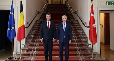 TBMM Başkanı Kurtulmuş, Belçika Senato Başkanı Blondel ile bir araya geldi