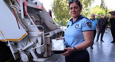 Terminalde usulsüz taşınan 700 kilo peynir imha edildi