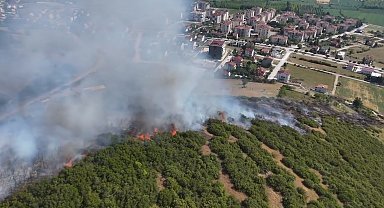 Tokat'ta maki yangınında 15 dönüm alan zarar gördü