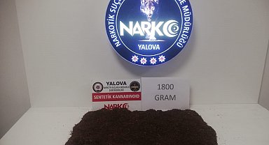 Yalova'da 1 kilo 800 gram sentetik uyuşturucu ele geçirildi